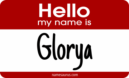 Hello my name is Glorya png download