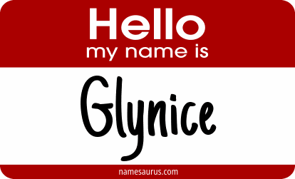 Hello my name is Glynice png download