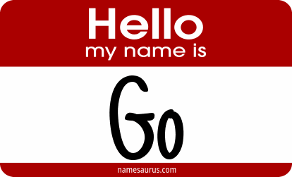 Hello my name is Go png download
