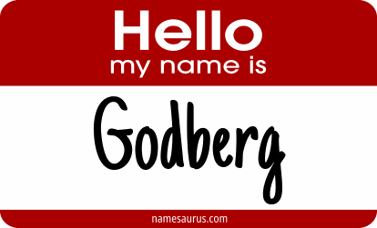 Hello my name is Godberg png download