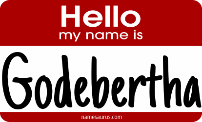 Hello my name is Godebertha png download