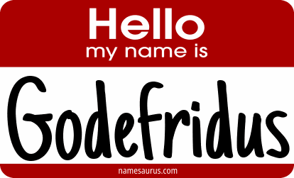 Hello my name is Godefridus png download