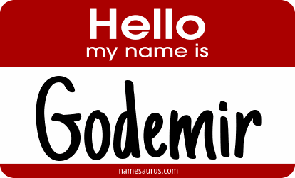 Hello my name is Godemir png download