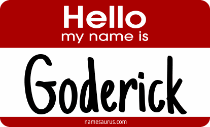 Hello my name is Goderick png download