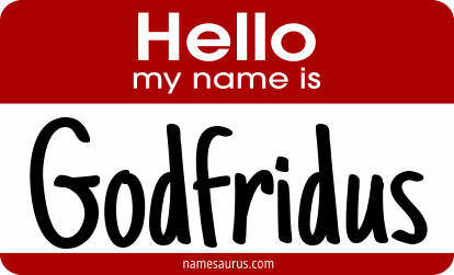 Hello my name is Godfridus png download