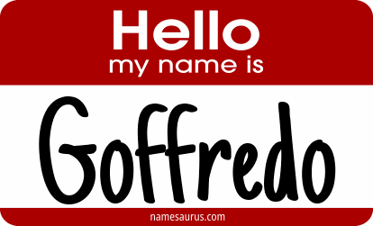 Hello my name is Goffredo png download