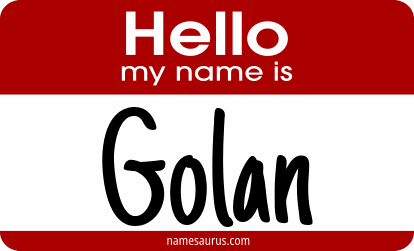 Hello my name is Golan png download