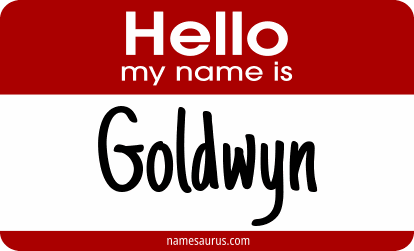Hello my name is Goldwyn png download