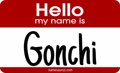 Hello my name is Gonchi png download