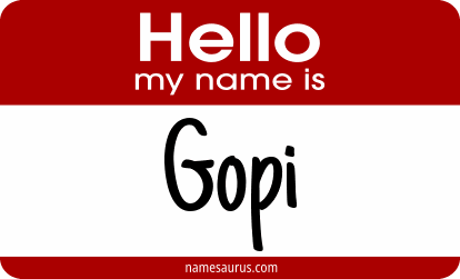 Hello my name is Gopi png download