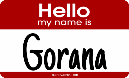 Hello my name is Gorana png download