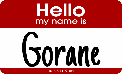 Hello my name is Gorane png download