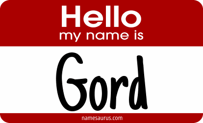 Hello my name is Gord png download