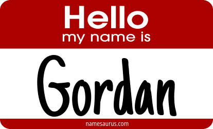 Hello my name is Gordan png download