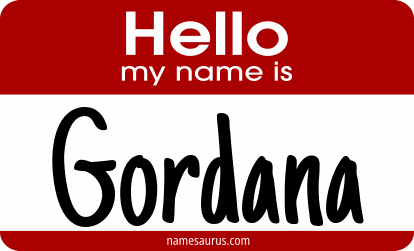 Hello my name is Gordana png download