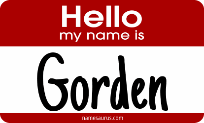Hello my name is Gorden png download