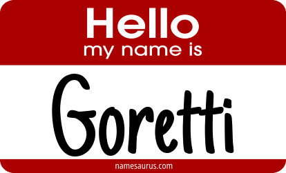 Hello my name is Goretti png download