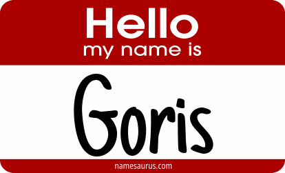 Hello my name is Goris png download