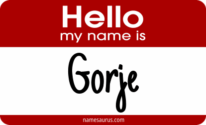 Hello my name is Gorje png download