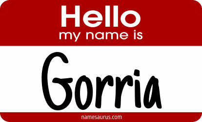 Hello my name is Gorria png download