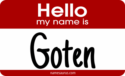 Hello my name is Goten png download