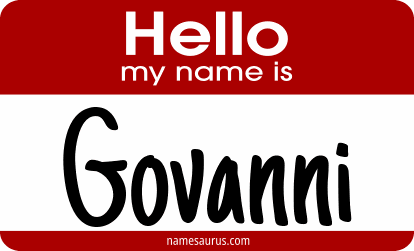 Hello my name is Govanni png download