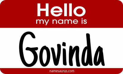 Hello my name is Govinda png download
