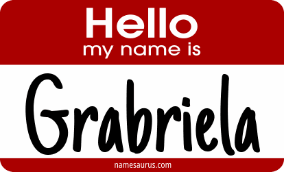 Hello my name is Grabriela png download