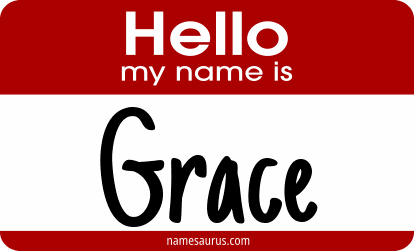 Hello my name is Grace png download