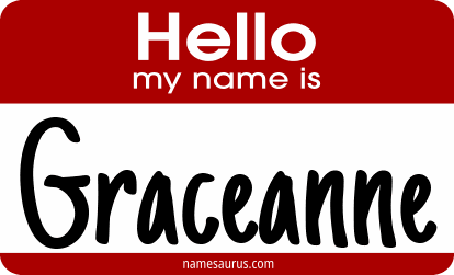 Hello my name is Graceanne png download