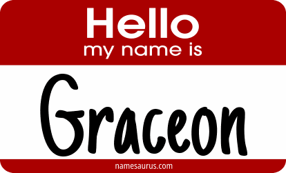 Hello my name is Graceon png download