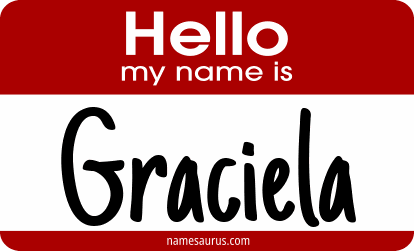 Hello my name is Graciela png download