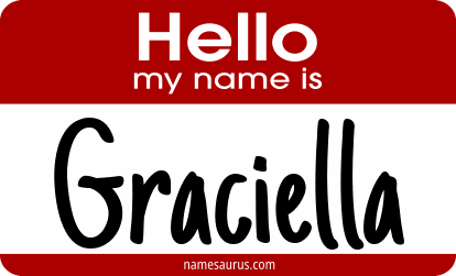 Hello my name is Graciella png download