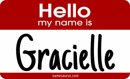 Hello my name is Gracielle png download