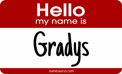 Hello my name is Gradys png download