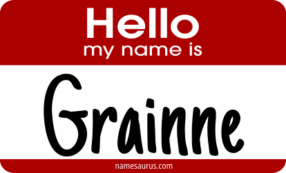 Hello my name is Grainne png download