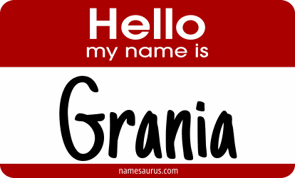 Hello my name is Grania png download