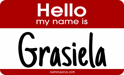 Hello my name is Grasiela png download