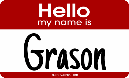 Hello my name is Grason png download