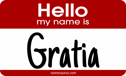 Hello my name is Gratia png download