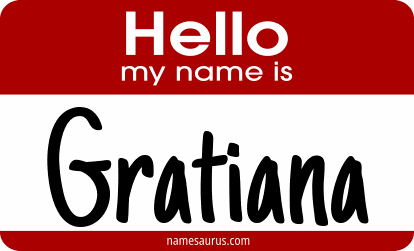 Hello my name is Gratiana png download
