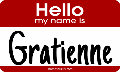 Hello my name is Gratienne png download