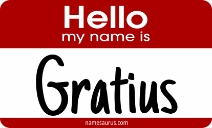 Hello my name is Gratius png download