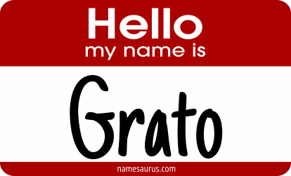Hello my name is Grato png download