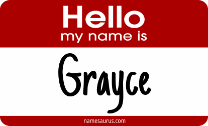 Hello my name is Grayce png download