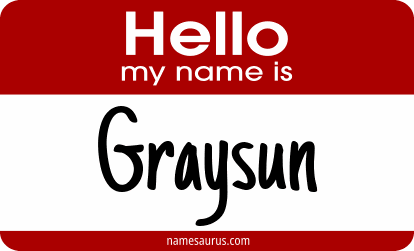 Hello my name is Graysun png download