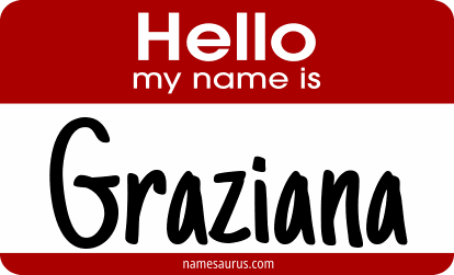 Hello my name is Graziana png download
