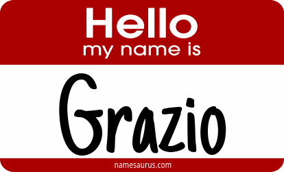 Hello my name is Grazio png download