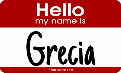 Hello my name is Grecia png download