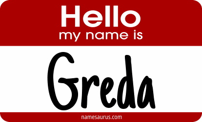 Hello my name is Greda png download